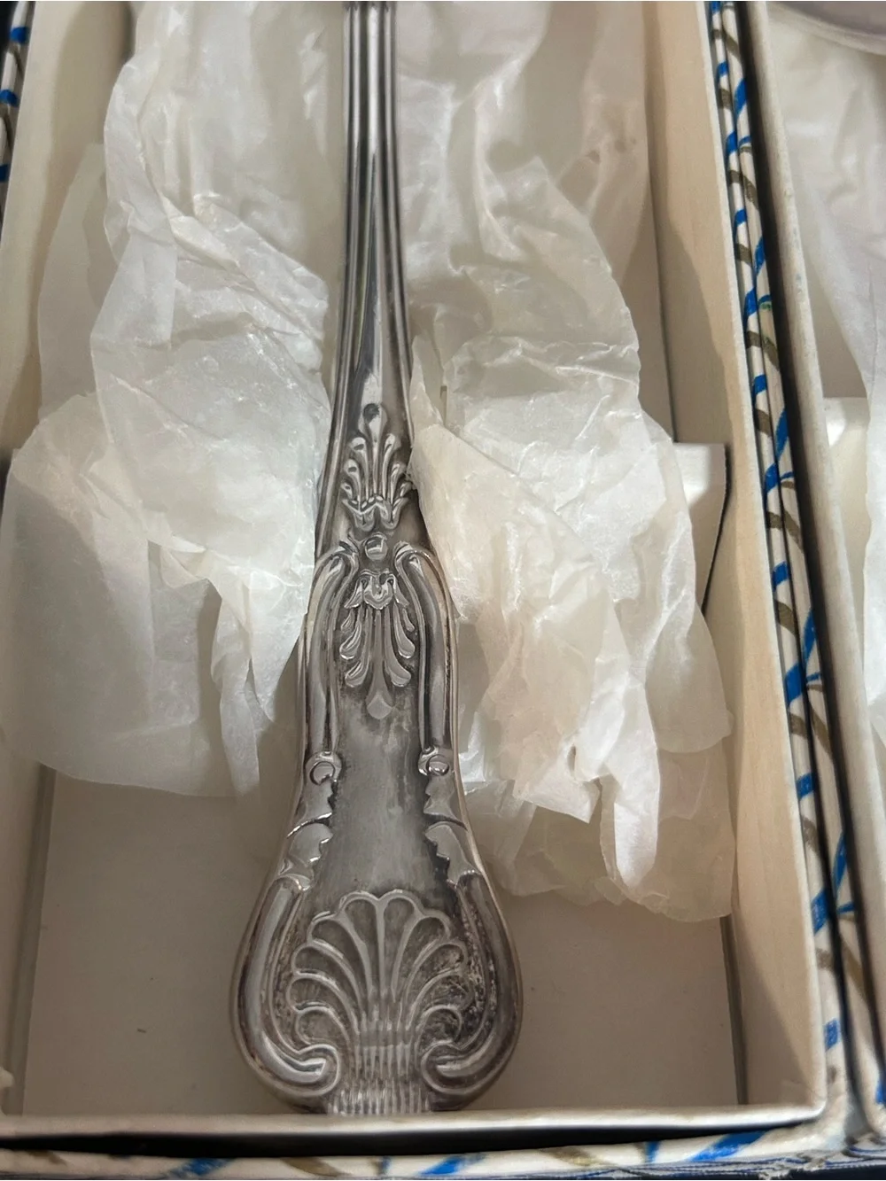 Vintage EPNS Sheffield England Serving Spoon & Pie Server Set w/ Original Boxes